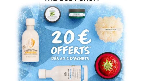 20€ de remise sur The Body Shop