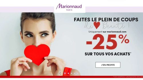 25% de remises immédiates sur Marionnaud