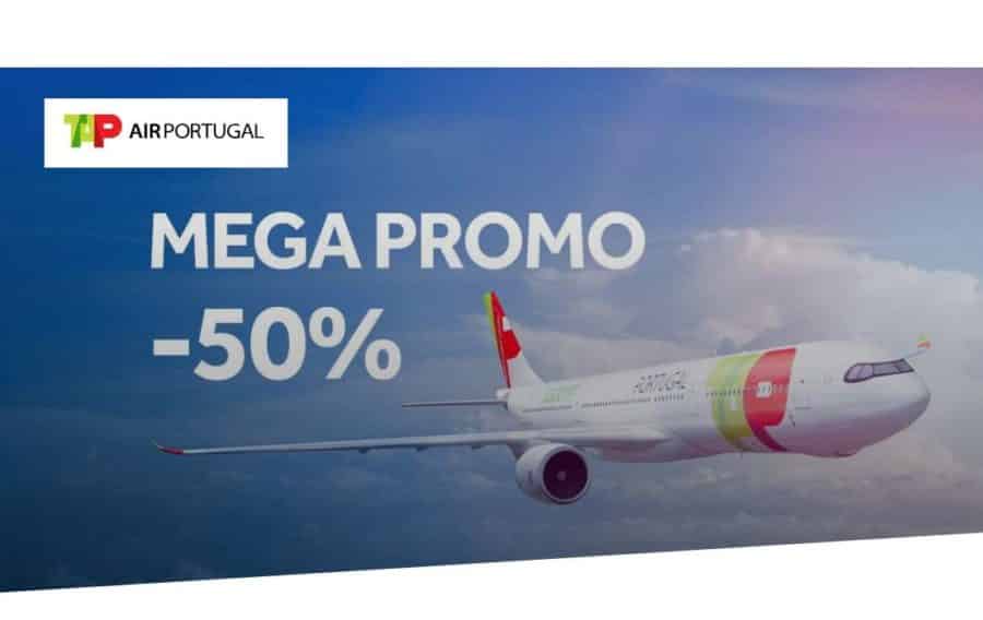 MEGA PROMO 50% de réduction sur tous les vols TAP Portugal ✈️