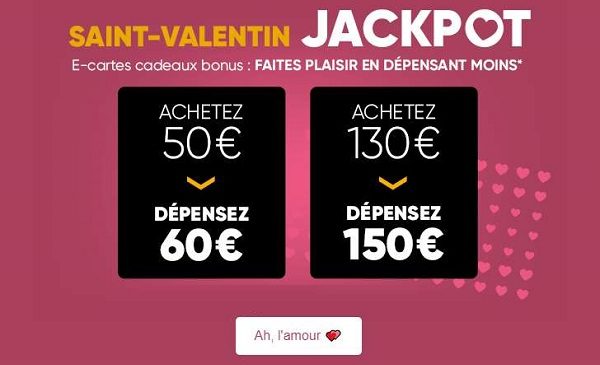 50€ La Carte Cadeau Fnac De 60€ Spécial St Valentin