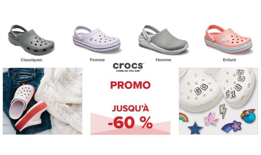 Bonnes affaires Crocs : de 50% à 70% sur une sélection + livraison gratuite sans minimum !