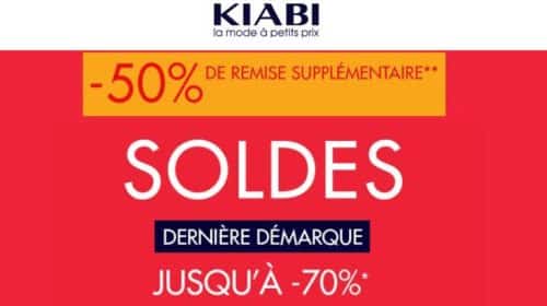 Dernière démarque Kiabi 50% supplémentaire sur prix soldés