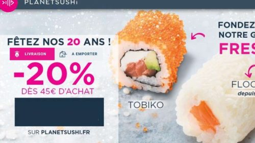 Remise Planet Sushi