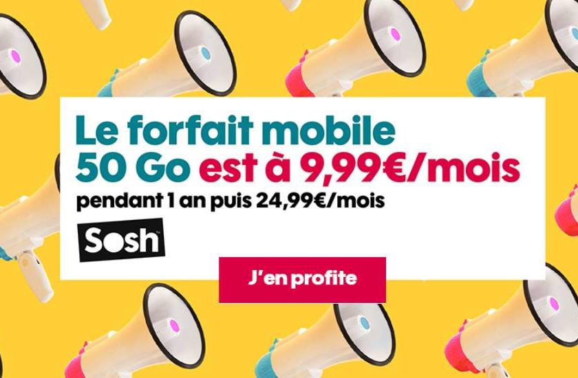 Vente Privée Forfait SOSH 50Go