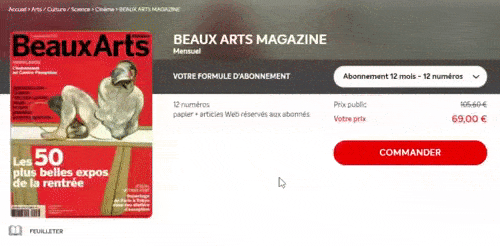 abonnement Beaux Arts Magazine 9 numeros