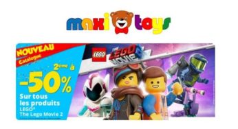 1 boite de LEGO Movie 2 achetée = la seconde à moitié prix
