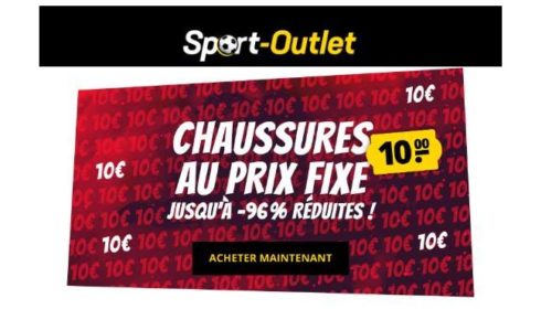 bradage de chaussures de sport de marque à 10€ prix unique