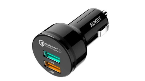 chargeur double USB Quick Charge allume cigare Aukey