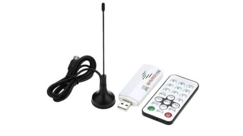 clé USB récepteur DVB-T + DAB + FM + TV Stick avec antenne et télécommande Andoer