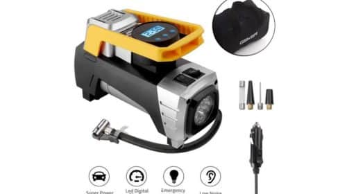 compresseur auto 12v avec ecran LED forte Puissance Geker