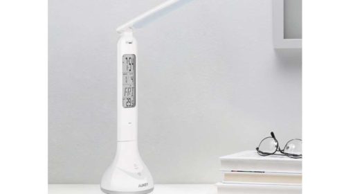 lampe pliable LED avec thermomètre, calendrier et heure rechargeable Aukey LT-ST2