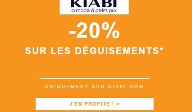 remise sur tous les déguisements Enfant et Adulte sur Kiabi