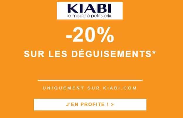 remise sur tous les déguisements Enfant et Adulte sur Kiabi