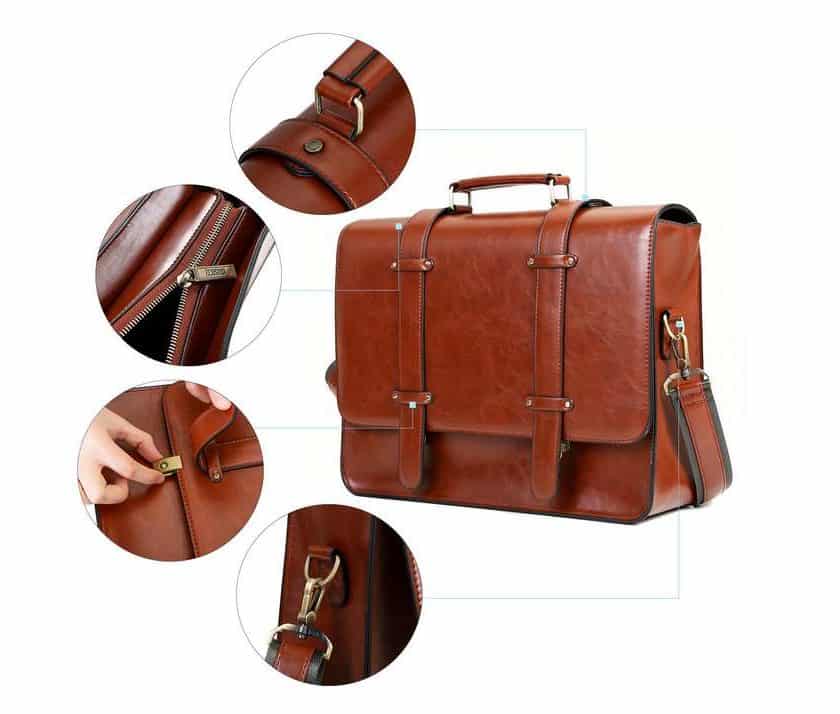 sac vintage cartable pour femme Ecosusi