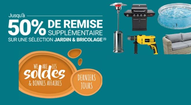 sur les démarques Jardin et Bricolage de Rue du Commerce