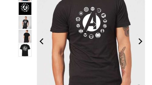 t-shirt officiel Avengers homme, femme ou enfant