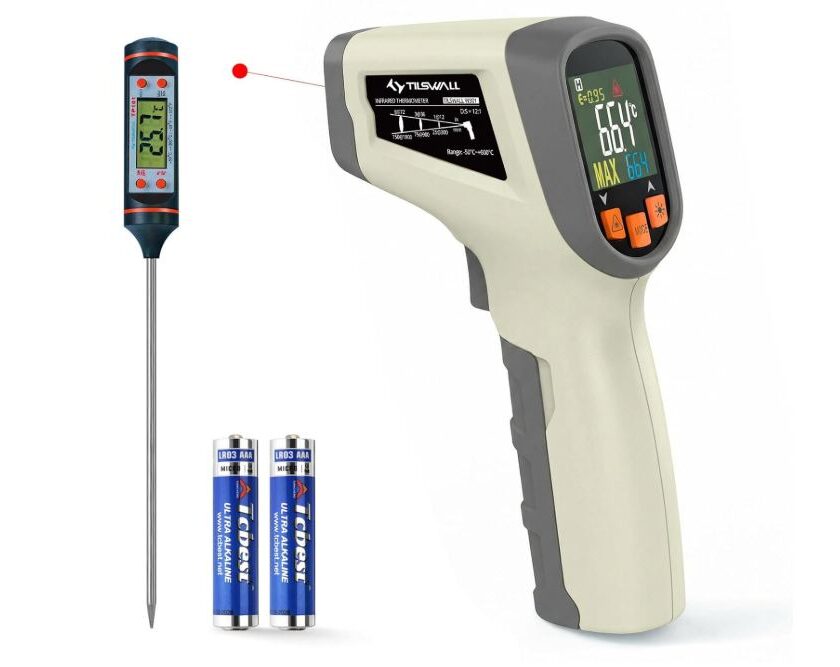 thermomètre infrarouge laser tilswall ir03b en promotion