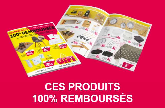 Offre 100% remboursé jusqu’au 18 mars en magasin GIFI