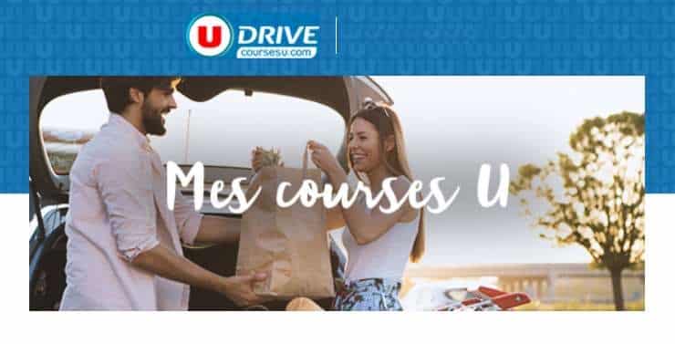 Offre première commande Courses U : 15€ de remise dès 70€ (drive magasins U)