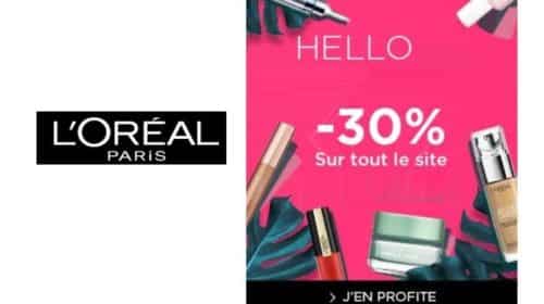 Remise de 30% sur tout le site L’Oréal Paris