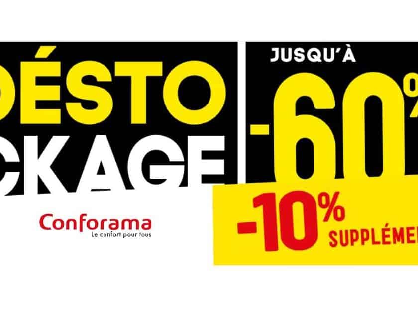 Remise supplémentaire sur le déstockage Conforama