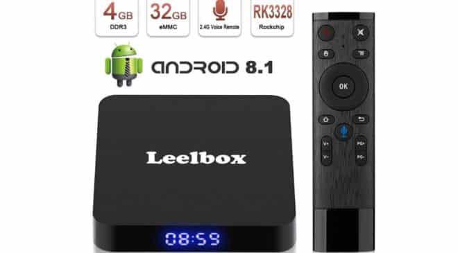 box TV android Leelbox Q4 Android 8.1 4 Go de RAM et 32 Go de mémoire