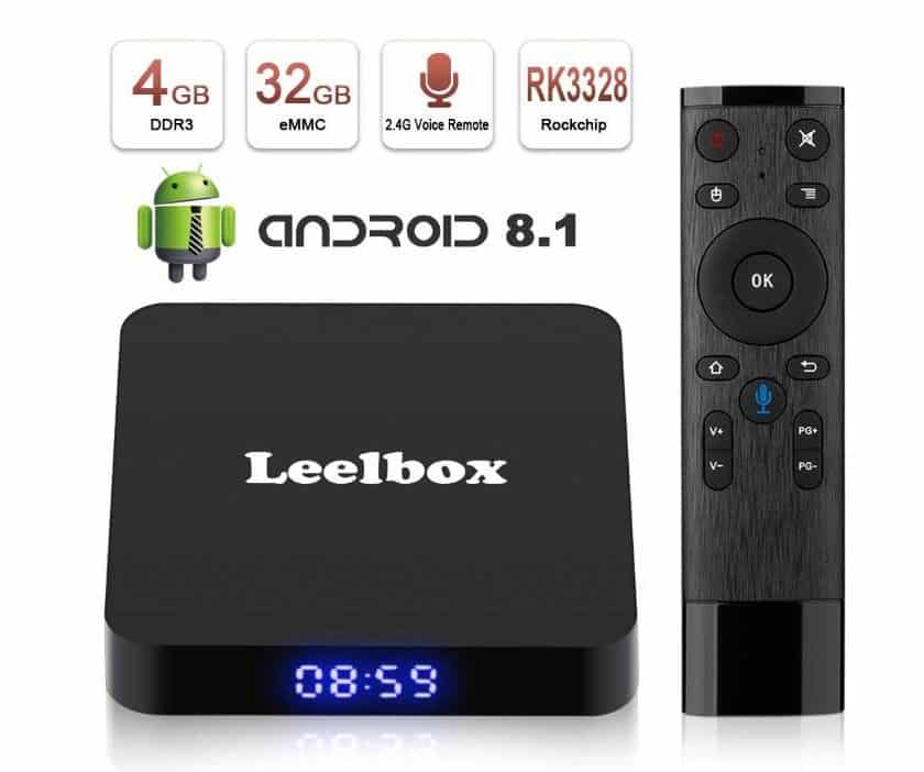 box TV android Leelbox Q4 Android 8.1 4 Go de RAM et 32 Go de mémoire