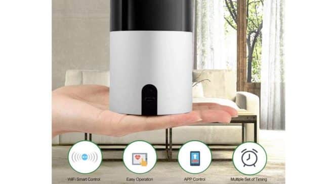 box télécommande wi-fi Docooler W30 qui centralise vos télécommandes pour les diriger via application ou Google Home et Amazon Alexa