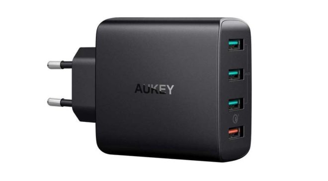 chargeur USB secteur 42W Aukey PA-T18