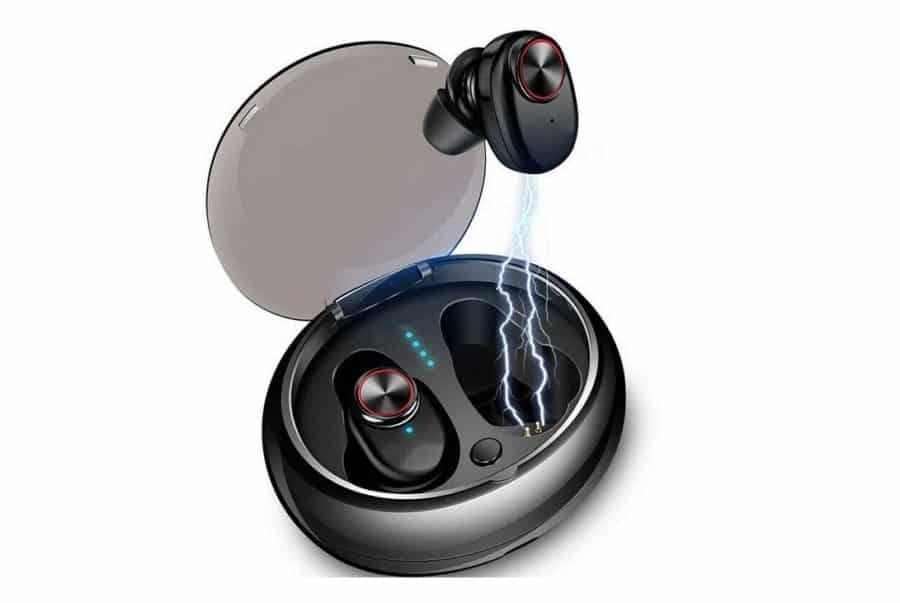 Vente flash 20,59€ écouteurs sans fils Bluetooth 5.0 TWS avec boitier de charge – port inclus