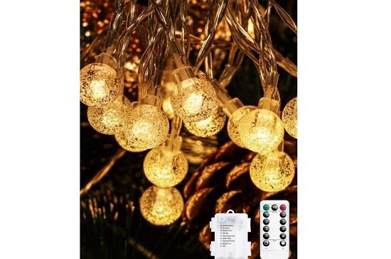 guirlande boules pour intérieur 100 ampoules led – 10 mètres