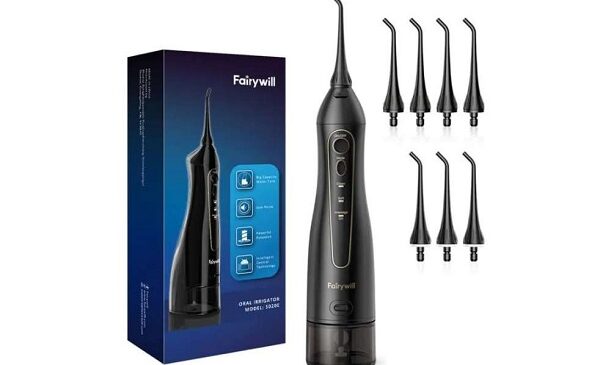 hydropulseur dentaire rechargeable fairy will professionnel avec 8 buses