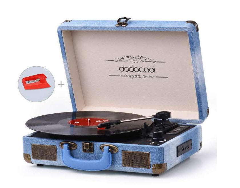 la platine disque vinyle Bluetooth dodocool , convertisseur MP3 avec hautparleur