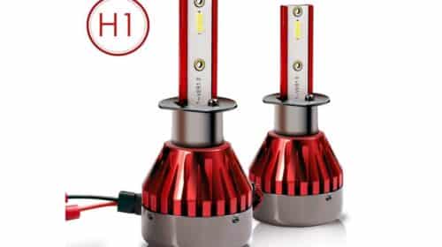 lot de 2 ampoules de phare H1 à LED (48W – 7600lm) Topvork