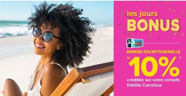 10% de remise supplémentaire sur toutes les offres voyages Made by Carrefour Voyages ( créditée sur votre compte fidélité Carrefour)