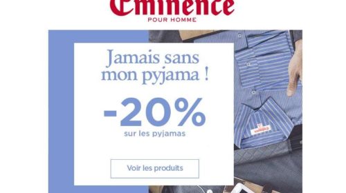 remise sur tous les pyjamas Eminence