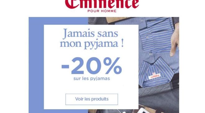 remise sur tous les pyjamas Eminence