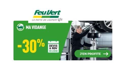 remise sur votre vidange chez Feu Vert