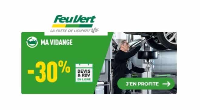 remise sur votre vidange chez Feu Vert