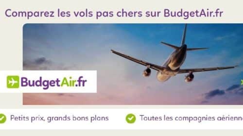 remises sur les billets d’avion réservés sur BudgetAir