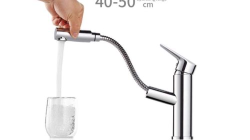robinet mitigeur cuisine – salle de bain avec douchette extractible Desfau
