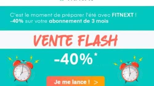 40% de remise sur l’abonnement Fitnext 3 mois