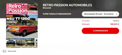 Abonnement magazine Rétro Passion Automobiles 1 an 6 numeros