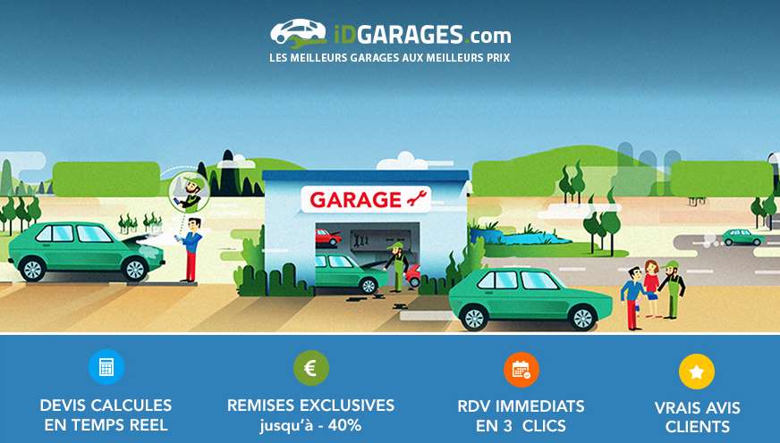 Bon d’achat valable dans 4000 garages : 50€ les 100€ de prestation ou 25€=50€ / 75€=150€ (via iDGARAGES)