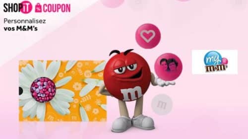 Personnalisez vos M&M’s pour moins chers avec des bons d’achats