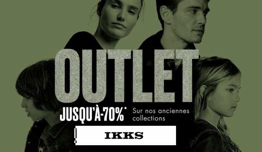 Ventes Outlet Ikks : jusqu’à -70% dans la limite des stocks