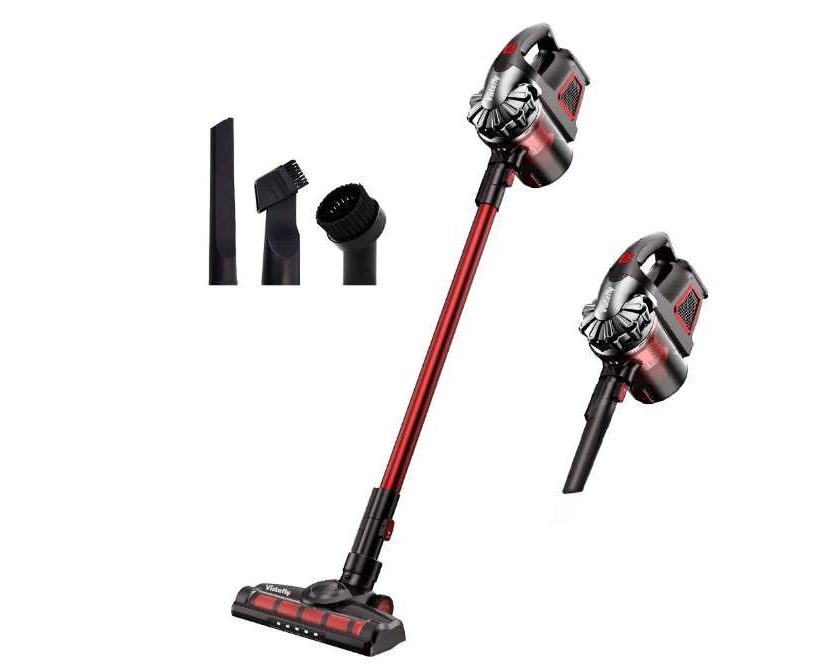 aspirateur balai sans fil et sans sac 2 en 1 ultra puissant Vistefly