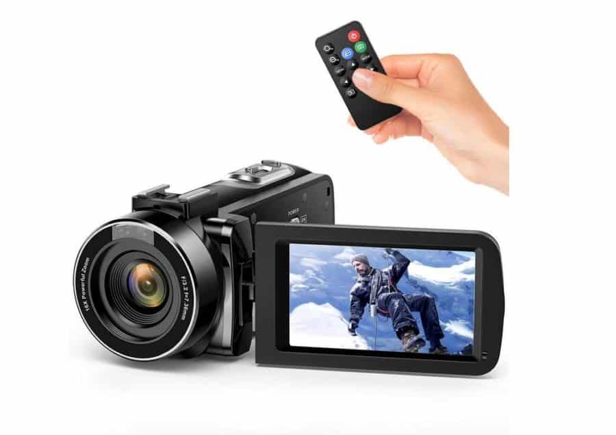 PROMO : 53,19€ camescope Full HD 1080p / 30fps infrarouge Andoer (zoom X16, écran 3 pouces et télécommande) port inclus
