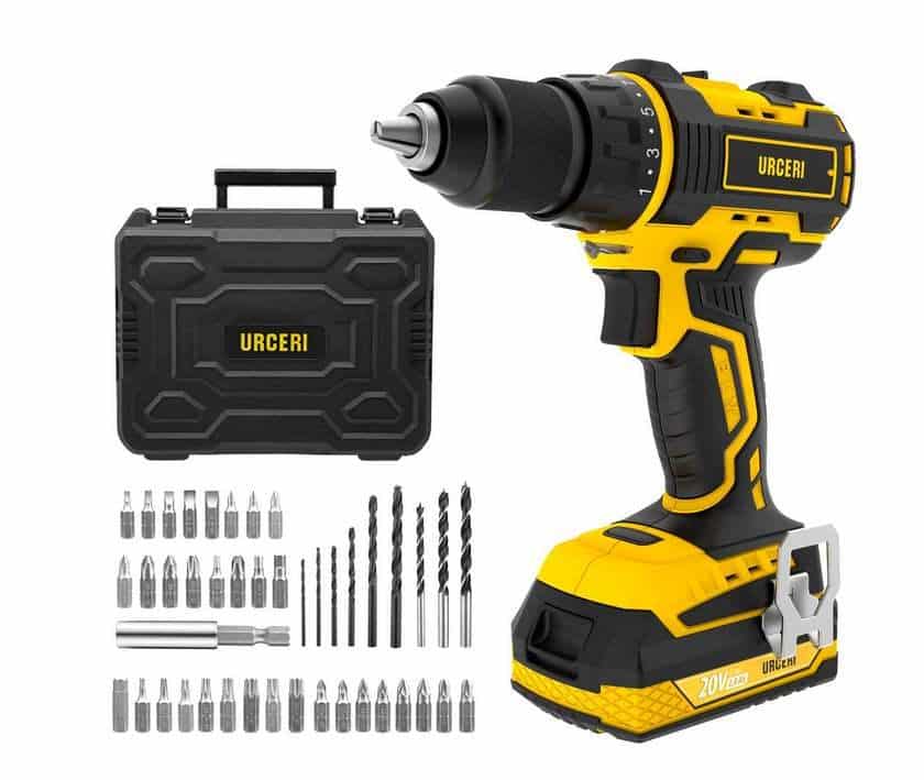 coffret perceuse à percussion visseuse sans fil 20V Urceri