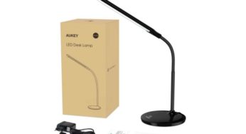9,99€ lampe de bureau LED flexible Aukey LT-ST1 (3 niveaux d’intensité et interrupteur tactile)